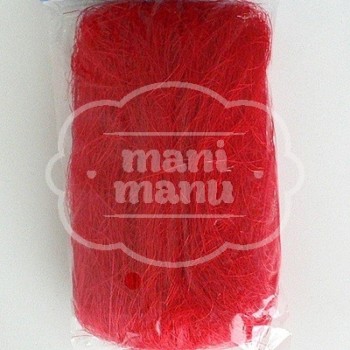 Madeja de fibra roja 