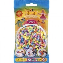 HAMA MIDI Mix 50 (6 colores pastel) 1000 piezas