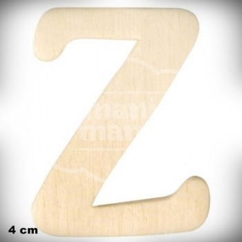 Letra Z en Madera de 4 cm