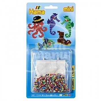 Blister 2000 beads Mini "Caballitos de mar y Peces""