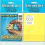 Plástico Mágico SHRINKLES 6 láminas de 13,1x10,1 cm Amarillo Pastel