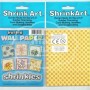 Plástico Mágico SHRINK ART 6 láminas estampadas de 13,1x10,1 cm Amarillo 