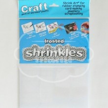 Plástico Mágico SHRINKLES 6 láminas de 26,2x20,2 cm Frosted (Glaseado)