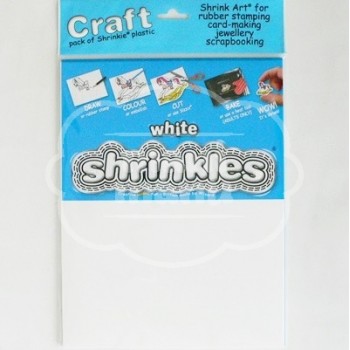 Plástico Mágico SHRINKLES 6 láminas de 26,2x20,2 cm Blanco