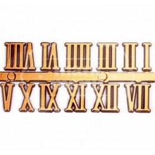 Números Romanos Dorados de 10 mm