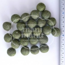 Bolas de fieltro 15mm Verde