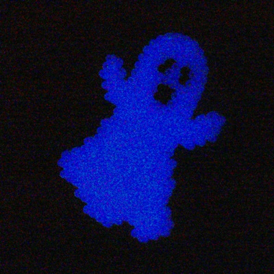 fantasma de hama beads midi brillan en la oscuridad